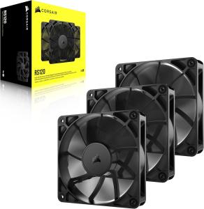 Image Pack 3 Ventilateurs CORSAIR RS120 120mm PWM - Noir à 24,90€