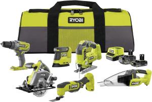 Image Pack 6 outils RYOBI RCK186O-242SZL 18V ONE+ à 404,09€