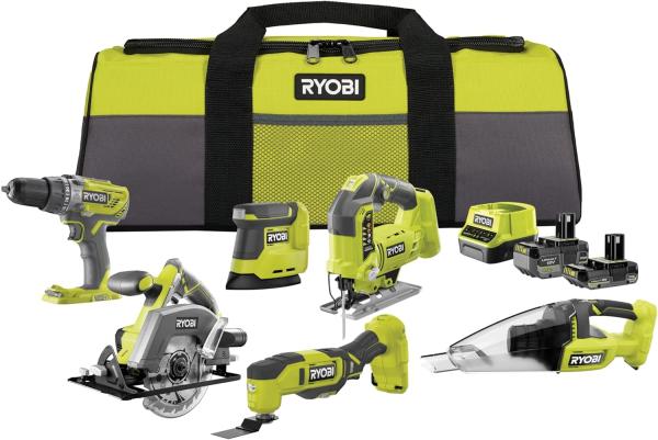 Image Pack 6 outils RYOBI RCK186O-242SZL 18V ONE+ à 404,09€