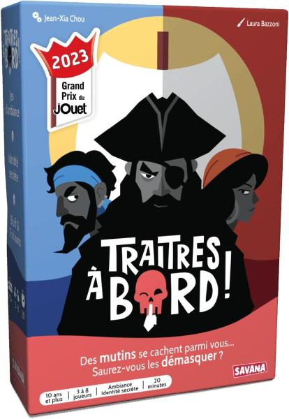 Image Jeu de société SAVANA Traitres à Bord Grand Prix du Jouet 2023