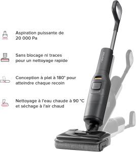 Image Aspirateur Laveur 2-en-1 roborock F25 - Gris à 349€