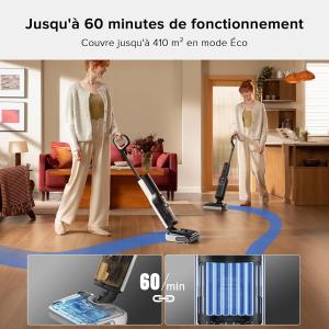 Image Aspirateur Laveur 2-en-1 roborock F25 - Gris à 349€
