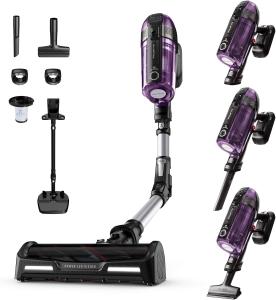 Image Aspirateur Balai sans Fil Rowenta RH98A0WO X-Force Flex 12.60 Allergie Violet et Aluminium à 279,99€
