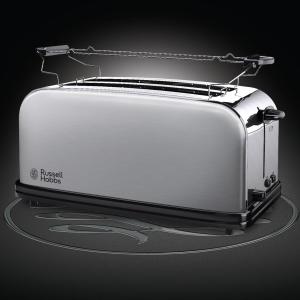 Image Grille Pain Fentes Longues Russell Hobbs 23610-56 - Rétro Gris à 39,99€