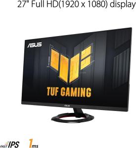 Image Ecran PC 27" FHD ASUS TUF Gaming VG279Q3R - Noir à 130,88€