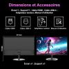 Image Écran PC 24" FHD Minifire MF24X3AC - 100hz - Noir à