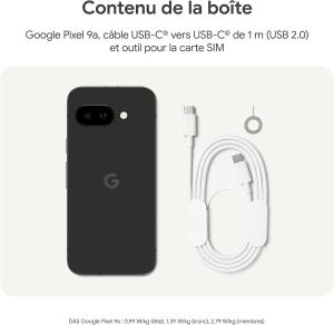 Image Smartphone Google Pixel 9a - Android - 128Go - Noir Volcanique à 499€