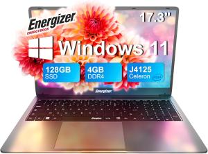 Image PC Portable 17,3" HD+ Energizer EnergyBook 17 (Celeron, RAM4Go, SSD 128Go) - Gris à 234,99€