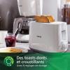 Image Grille-Pain Philips HD2581/00 Daily Collection - Blanc ou Noir à 19,99€