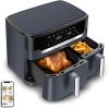 Image Airfryer Moulinex EZ942BF0 Dual Easy Fry XXL - Noir à 147,04€