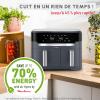 Image Airfryer Moulinex EZ942BF0 Dual Easy Fry XXL - Noir à 147,04€