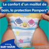Image Pack de 11 Couches-Culottes de Bain Jetables Pampers Splashers Baby Shark - Taille 4-5 à 6,23€
