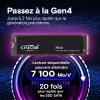 Image SSD Interne 1To Crucial CT1000P310SSD801 - 7.100 Mo/s à 70,99€