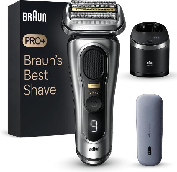 Image Coffret Rasoir Electrique Homme Braun 9577cc Series 9 PRO+ Noir / Gris à 310€