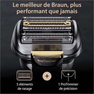 Image Coffret Rasoir Electrique Homme Braun 9577cc Series 9 PRO+ Noir / Gris à 310€