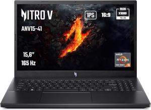 Image PC Portable Gaming 15.6" FHD Acer Nitro V 15 ANV15-41-R4FN (Ryzen5, RAM16Go, SSD 512Go, RTX 4050) - Noir à 749
