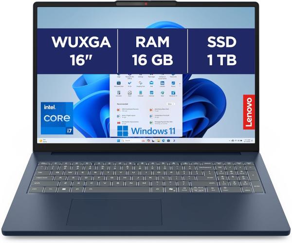 Image [Prim'] PC Portable 16" Lenovo 16IRH10 IdeaPad Slim 3 - Bleu à 599,99€