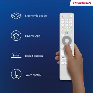 Image [Prime] Smart TV UHD 4k THOMSON 43UA5S13W - Android TV - Blanc à 213,74€