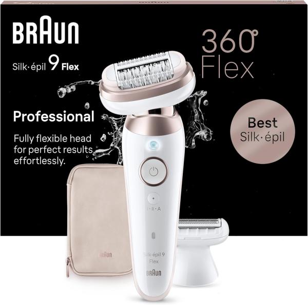Image Épilateur Braun 9-0303D Silk-épil 9 Flex - Blanc/Rose à 131,99€