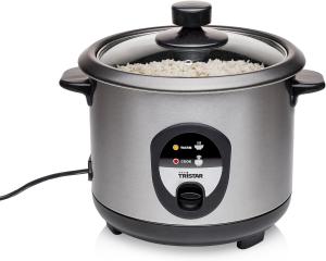 Image Cuiseur à riz Tristar RK-6126-1L - 400W - Noir/Gris à 22,49€