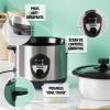 Image Cuiseur à riz Tristar RK-6126-1L - 400W - Noir/Gris à 22,49€