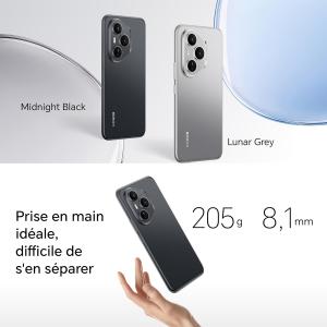 Image Smartphone 5G HONOR 400Pro (RAM 12Go, Stockage 512Go) - Android 15 - Gris ou Noir à 649,89€