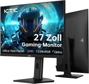 Image Ecran PC Gamer 27" 2K KTC - 180Hz, 1ms - Noir à 149,58€