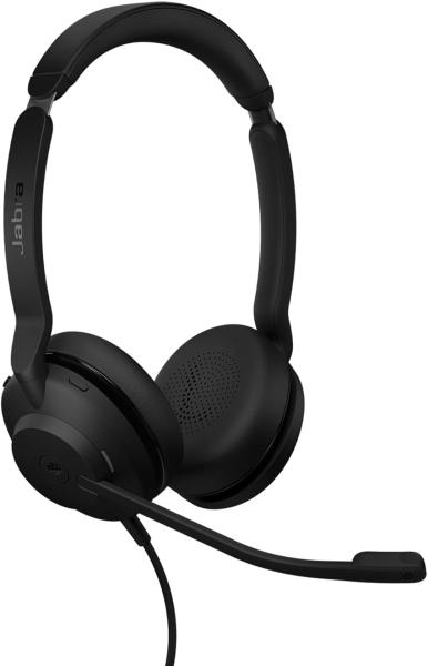 Image Micro-casque filaire stéréo Jabra Evolve2 30 SE + Câble et pochette de transport