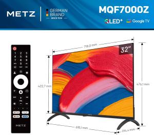 Image Smart TV 32" QLED Metz 32MQF7000Z - Noir à 139,99€