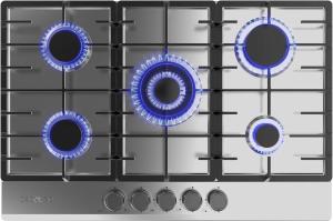 Image Plaque de Gaz Butane et Naturel Cecotec Bolero Squad G 5200F - 5 Feux - Inox à 159€