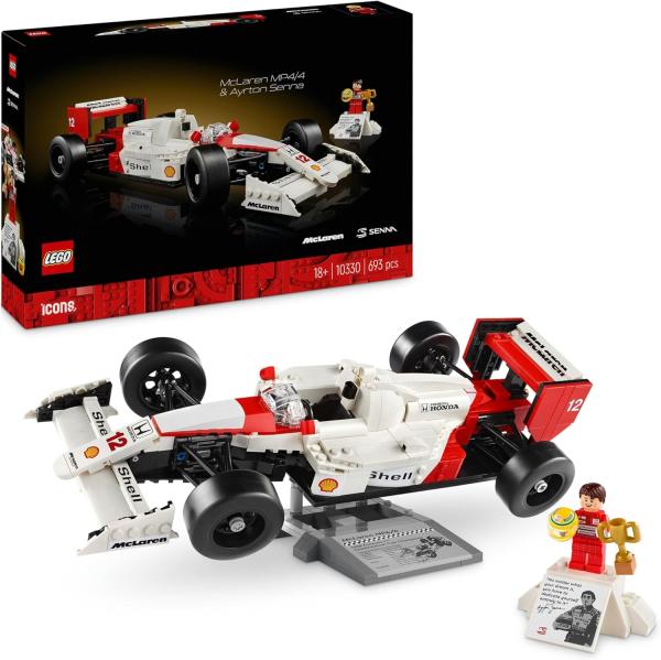 Image Set McLaren MP4/4 et Ayrton Senna LEGO 10330 Icons