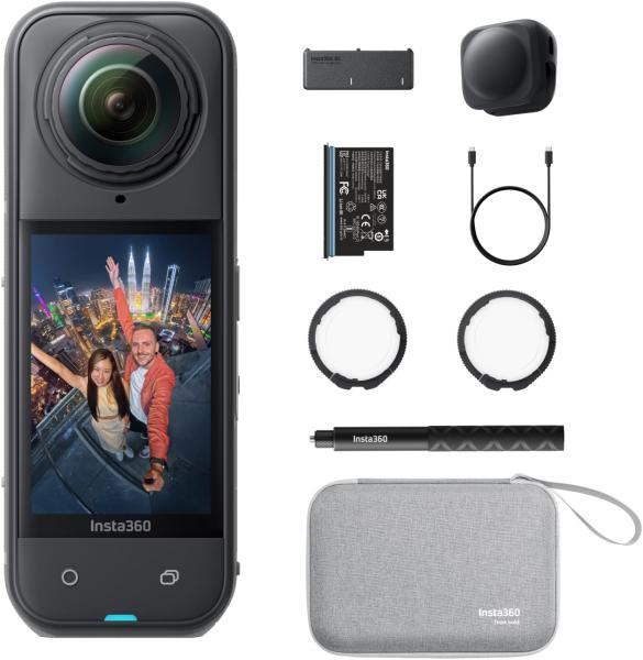 Image Pack Essentiels Insta360 X5 - Caméra d'action 360° 8K + Accessoires à 635€