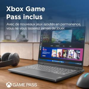 Image PC Portable Gaming 14.5" Lenovo 14APH8 Legion Slim 5 (Ryzen 7, RAM 16Go, SSD 512Go, RTX 4050) - Gris à 1 099,99€
