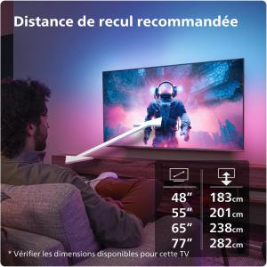 Image Smart TV 55" UHD OLED 4K Philips 55OLED759 Ambilight à 763€