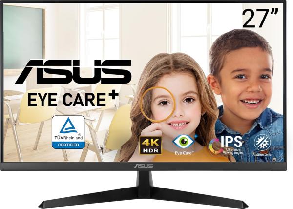 Image Ecran PC 27" UHD 4K Asus VY27UQ - 5ms, 60Hz - Noir à 199€