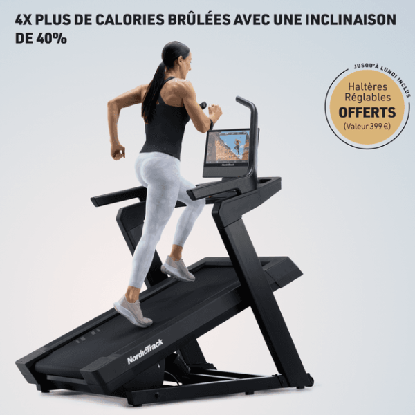 Image Pack NordicTrack X16 - Tapis de course + Haltères réglables 5-25kg + Réduction sur IFIT