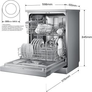 Image Lave-vaisselle COMFEE' FD1435E-X - 14 Couverts - Gris à 319,99€