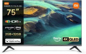 Image Smart TV 75" UHD 4K Xiaomi TV F Pro 75 - Fire TV Airplay - Noir à 649€
