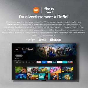 Image Smart TV 75" UHD 4K Xiaomi TV F Pro 75 - Fire TV Airplay - Noir à 649€