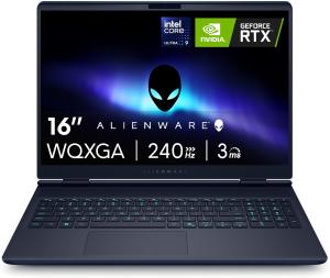 Image PC Portable Gaming AC16251 Alienware 16x Aurora (Core Ultra 9, RAM 32Go, SD 1To, RTX5070) - Noir à 1899€