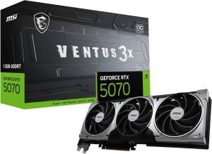 Image Carte Graphique 12Go MSI NVIDIA GeForce RTX 5070 12G Ventus 3X OC à 539€