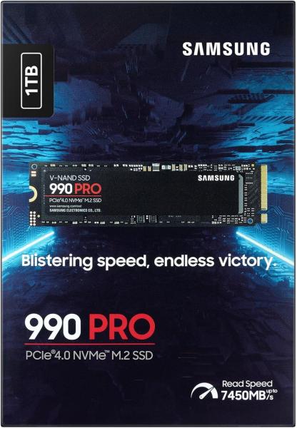 Image SSD Interne 1To Samsung SSD 990 Pro NVMe M.2 Pcle 4.0 à 79,99€