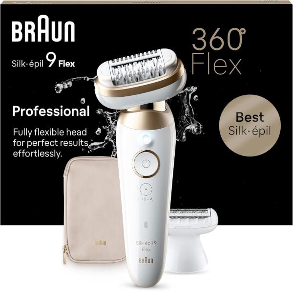 Image Epilateur Multifonctions Braun  9-041 Silk-épil 9 + Pochette et accessoires - Blanc à 129,99€