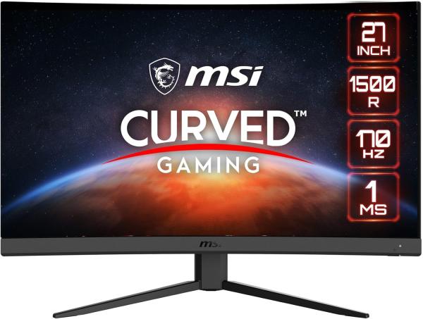 Image Ecran PC 27" 2K Incurvé MSI Optix G27CQ4 E2 Gaming - 170Hz / 1ms - Noir à 149,99€