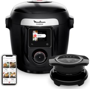 Image Multicuiseur Moulinex CE96X8F0 Cookeo Wi-Fi avec Extra Crisp - Noir à 269,99€