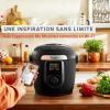 Image Multicuiseur Moulinex CE96X8F0 Cookeo Wi-Fi avec Extra Crisp - Noir à 269,99€