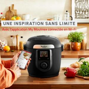 Image Multicuiseur Moulinex CE96X8F0 Cookeo Wi-Fi avec Extra Crisp - Noir à 269,99€