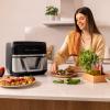 Image Friteuse à Air sans Huile Cecotec Cecofry Dual 9000 PerfectCook - Noir/Gris à 69,90€