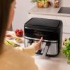 Image Friteuse à Air sans Huile Cecotec Cecofry Dual 9000 PerfectCook - Noir/Gris à 69,90€