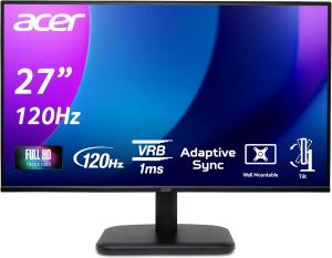Image Écran PC 27" FHD Acer EK271Gbif - 120Hz, 1ms - Noir à 94,90€